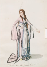 1808-1826 civarında İstanbul'da yapılmış sulu boya bir çizim:

"Sultan, Grand Turk'ün (padişahın) kız kardeşi".

II. Mahmud'un siparişi üzerine hazırlanmış. Daha sonra III. Aleksandr'ın koleksiyonunda yer almış.