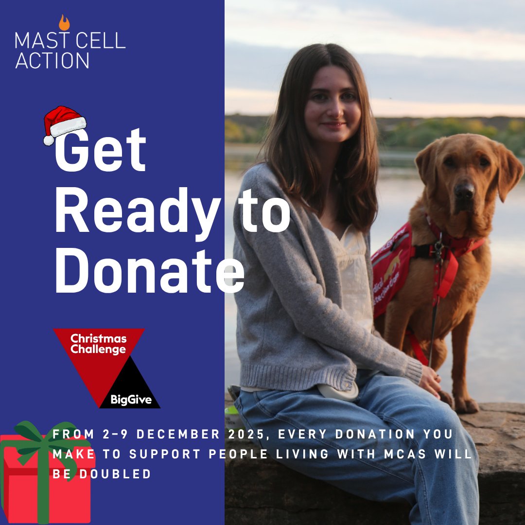 From 2–9 December 2025, every pound you give to support people living with MCAS will be doubled - at no extra cost to you. Every contribution, no matter the size, helps strengthen and support the MCAS community.
donate.biggive.org/campaign/a05WS…