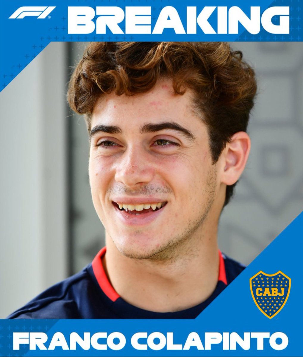 lulistone12's tweet photo. 🚨🚨 ATENCIÓN COLAPINTO:

💣 Franco Colapinto es EL PRINCIPAL reemplazo de Claudio Úbeda como DT en Boca Juniors.

📌 Es el sueño de #Riquelme. Desde lo económico, es MUY DIFÍCIL. https://t.co/y1PLWyiTd5
