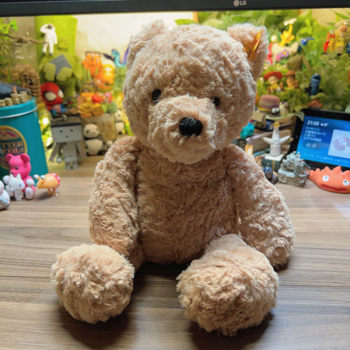 シュタイフのくまのぬいぐるみ、
孫とお揃いで買いました（笑）
将来くまごっこしようと思います。
いろいろ物騒がせだけど
ぬいぐるみはかわいい。