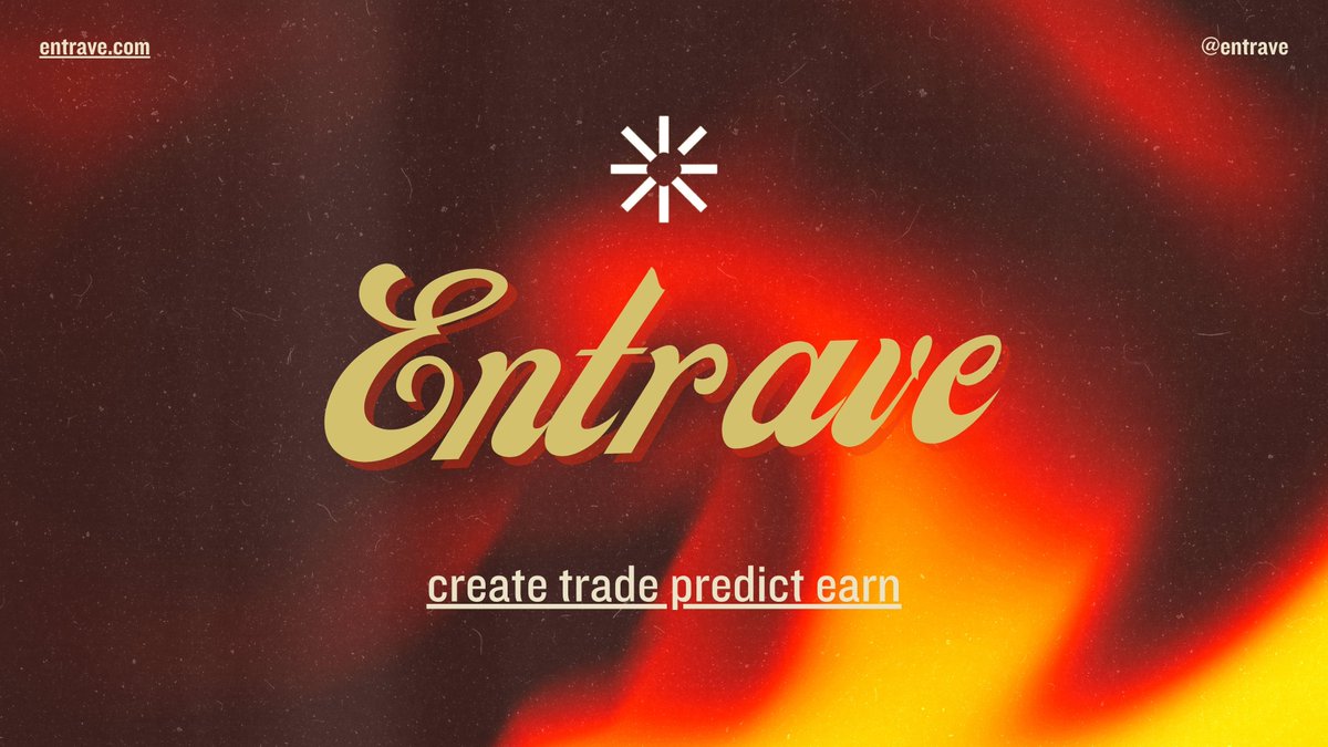 create, trade, predict, earn 🎯 <a href="/entrave/">Entrave</a> 

Entrave lets anyone spin up prediction markets on anything : crypto, sports, events, narratives - and earn from volume.

🔹how it works:
launch a market &gt; fund the goal &gt; if it fills, YES/NO pairs go live on-chain
trade instantly via