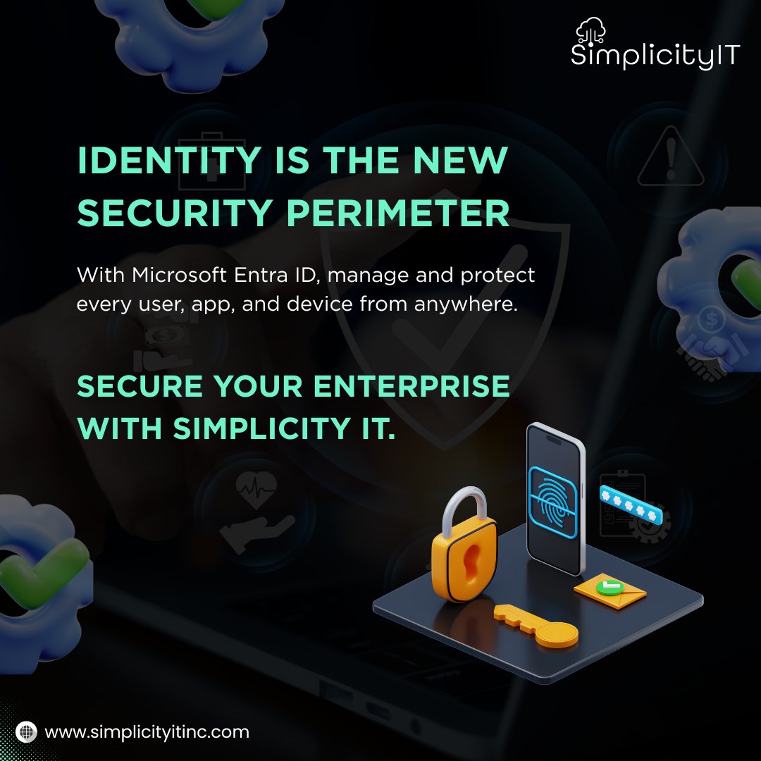 Simplicity_IT's tweet image. In a world where work happens anywhere, identity is the new security perimeter. 🔐

With Microsoft Entra ID, manage and protect access to every app, user, and device, all from one unified platform.

#MicrosoftEntraID #CyberSecurity #CloudSecurity #MicrosoftPartner #SimplicityIT