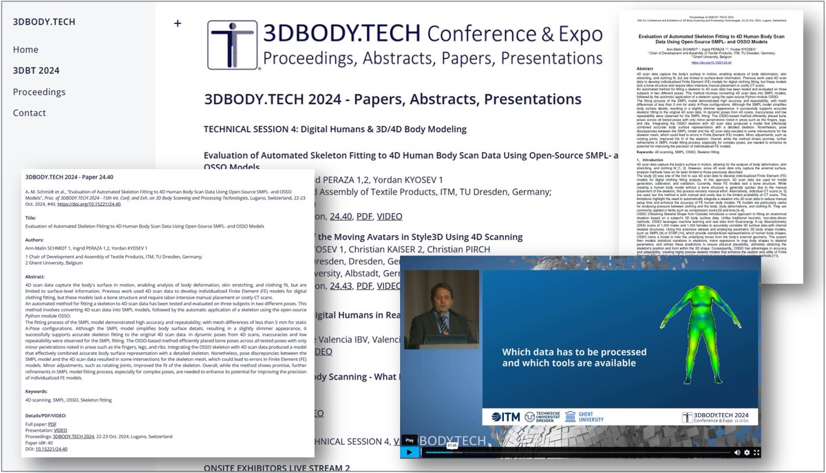 3dbodytech's tweet image. The proceedings of the @3dbodytech 2025 conference are available for purchase in digital  form. The proceedings give access to all abstracts, to all  papers (as single PDFs), to all recorded presentation videos  and to all recorded sessions.
3dbody.tech/conference.htm…