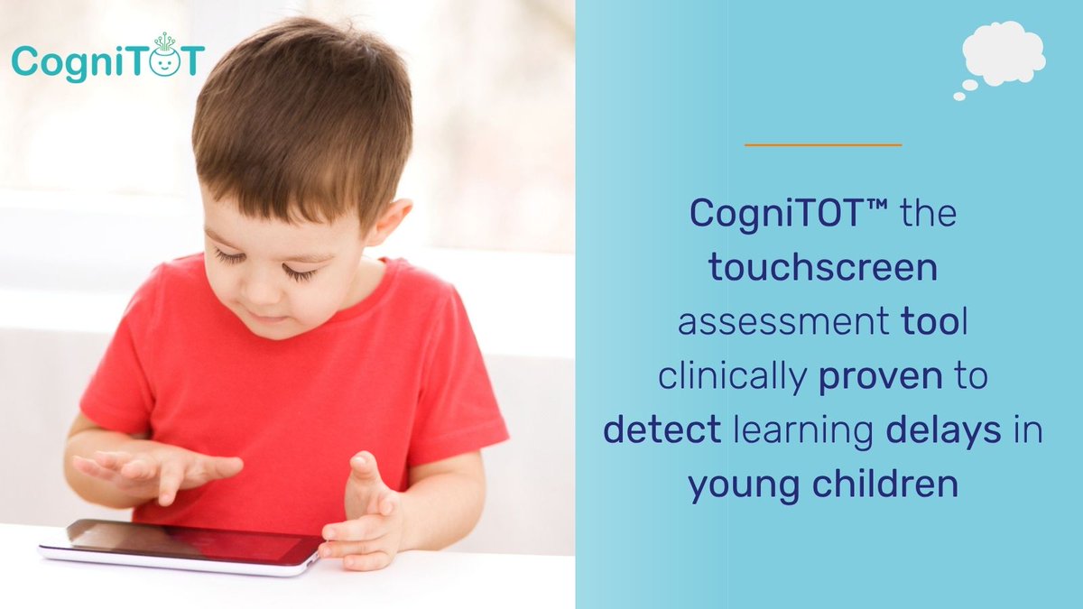 Brainworx_Irl's tweet image. CogniTOT™ is a new way of assessing cognitive function in young children, a tablet based assessment tested in 12 different countries in over 1000 children.  

To learn more about CogniTOT™  visit Brainworx.

#cognitivefunction #tabletbasedassessment #languagefreeassessment
