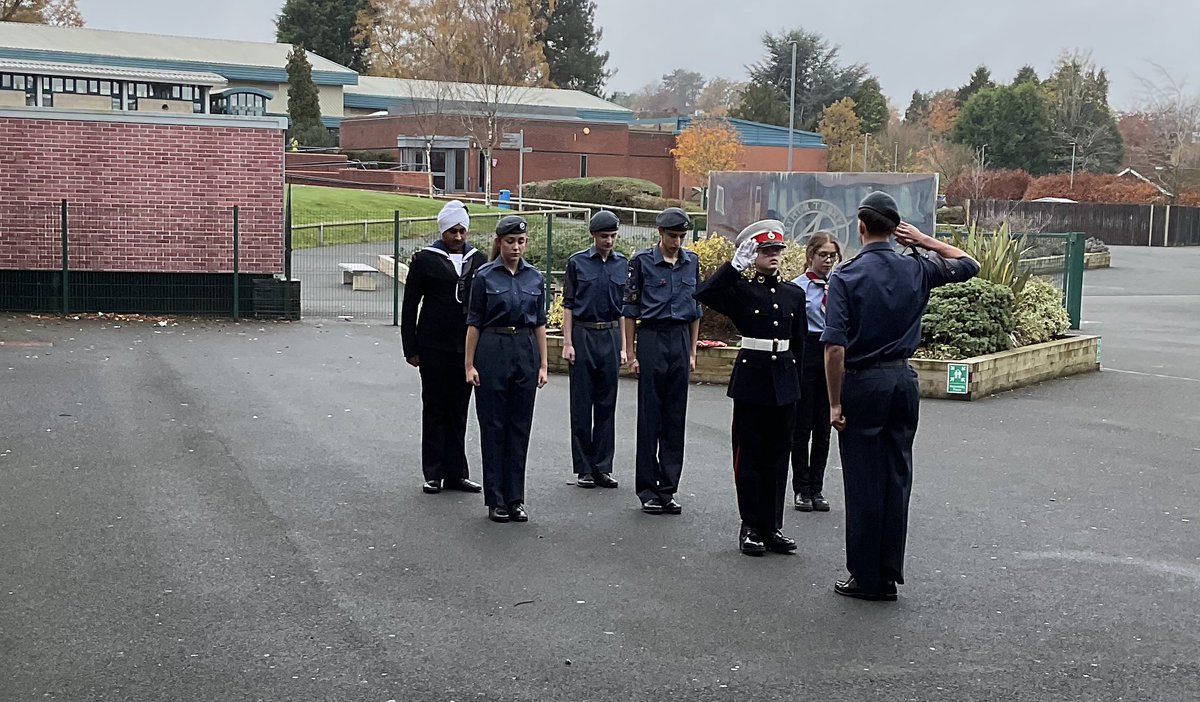 Today, some of our cadet students proudly took part in our Remembrance Parade at school. 

The event was live-streamed to every classroom so everyone could join in paying their respects. 🌺 

Lest We Forget.

#RemembranceDayParade #ArthurTerrySchool <a href="/the_atlp/">The Arthur Terry Learning Partnership (ATLP)</a>