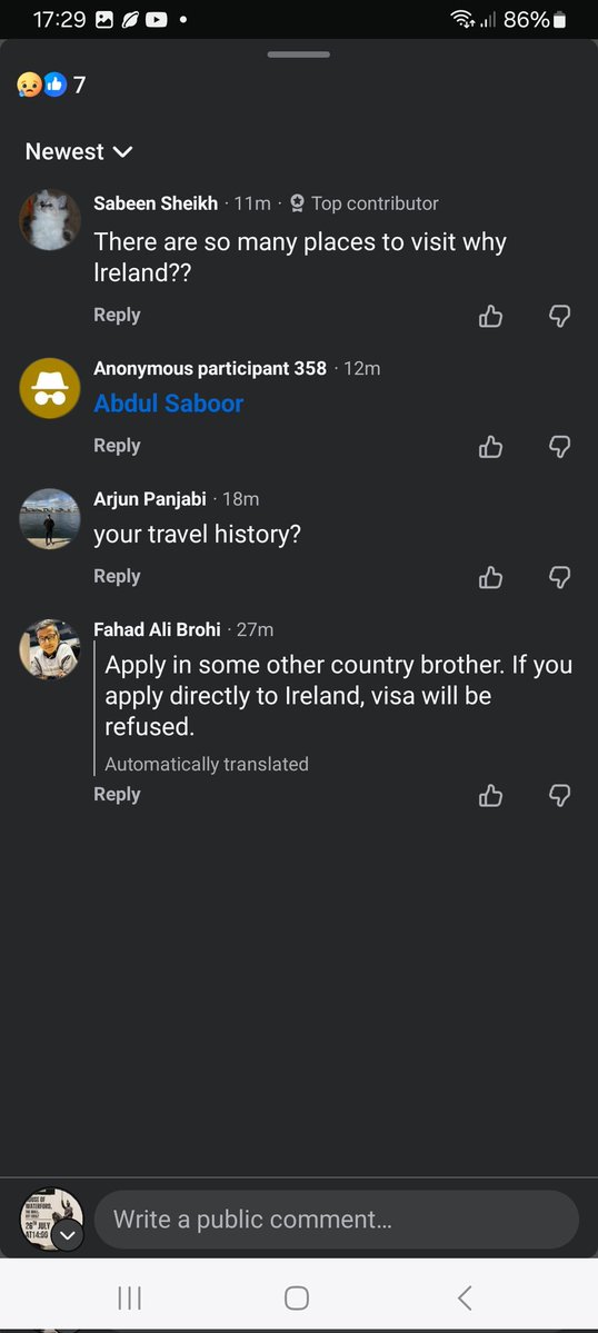 Cuntasaurus22's tweet image. When people are being denied their visas ,in Ireland,  other foreigners are telling them  to apply for it outside of Ireland  .  This was taken from the Pakistani group on Facebook..that is how they are getting their visas to stay here 👇