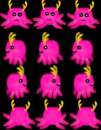 Hey guys! I would like to introduce you to:  Awklets!  You can find these cute creatures in

<a href="/AmberTheAwkward/">Awk 🐙❤️ | Amber The Awkward</a> 

level!   All these are the loyal followers of Amber! But a few of them have gone missing! Can you find them all before you lose your breath?