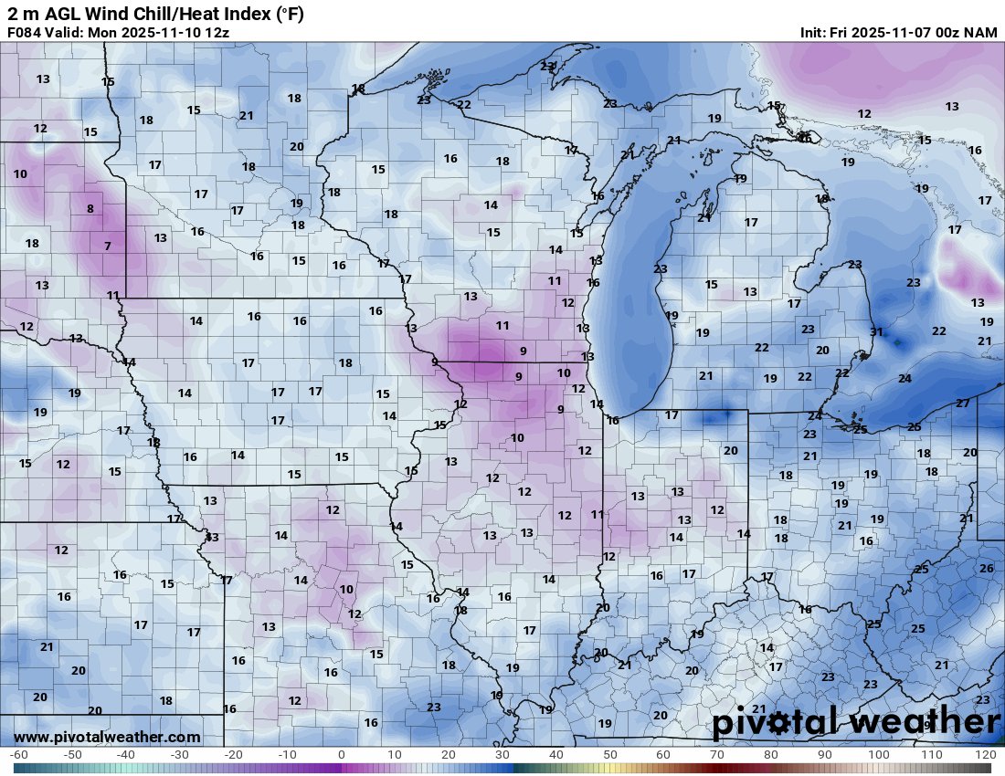 nilwxreports's tweet image. Bone chilling start to Monday, wind chills could be down in the single digits across northern Illinois. Actual temperatures down in the teens. BRRR #ilwc