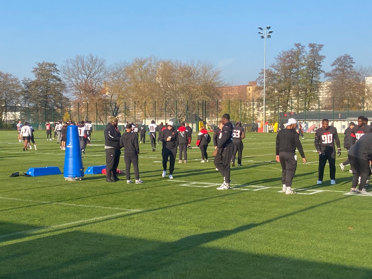 Some big boys. Atlanta Falcons training.