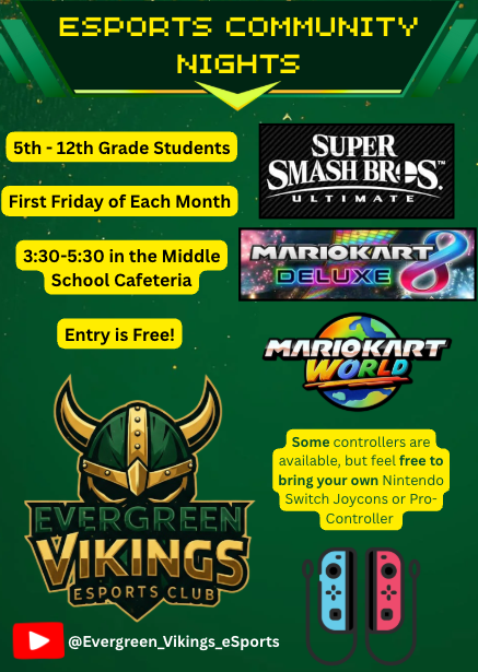 ome join the E-Sports club tonight for community night!