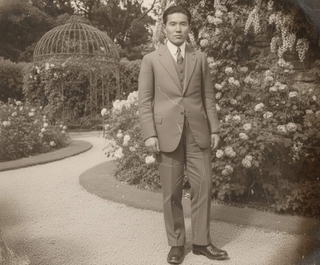 Чингис хааны алтан ургийн сүүлчийн ноёдын нэг, Францын Сорбонны  их сургуулийн анхны Монгол  оюутан, Мэргэн гүн Мөн-Очирын Гомбожав (1906-1940) 
Франц улс, Парис хот, 1928 он