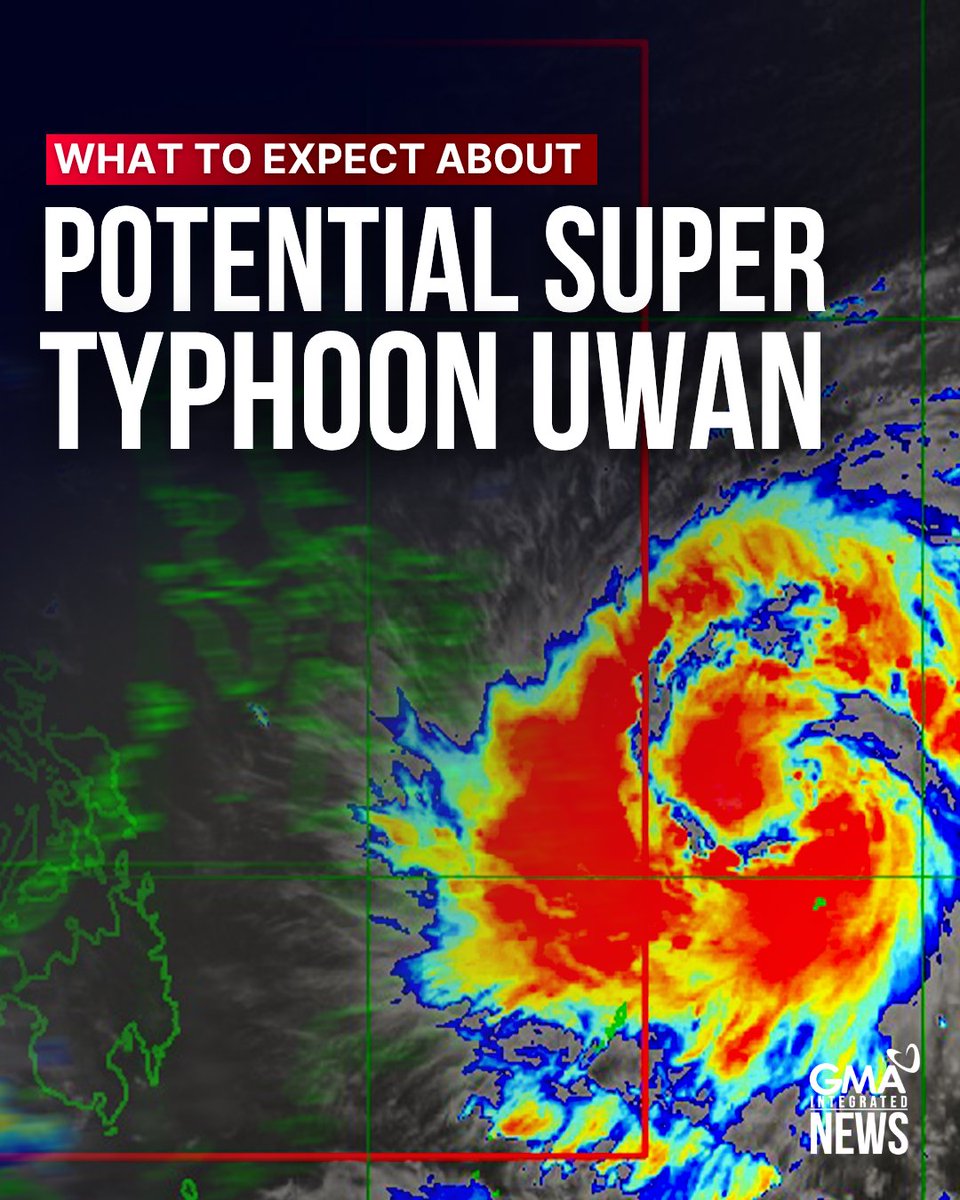 gmanews's tweet image. Around 8.4 million people may be affected once potential super typhoon #UwanPH hits the country, the Department of Social Welfare and Development (DSWD) said on Friday.  

Here’s what you need to know about #UwanPH.  

Read related articles:

gmanetwork.com/news/topstorie……
