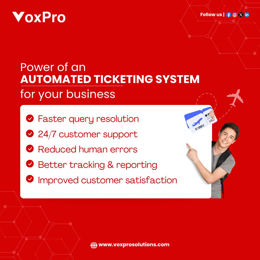 VoxPro_'s tweet image. ⏱️ Stop wasting time on repetitive queries.
With an Automated #ticketingsystem every ticket is managed efficiently, giving your team time to focus on what really matters — growing your business. 🌟

📞 +91 9686911136 / 45
🌐 voxprosolutions.com

 #voxprosolutions