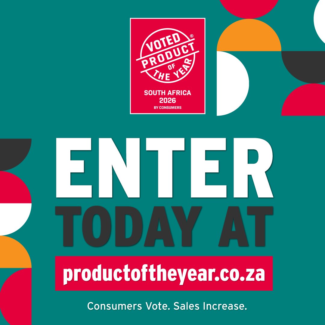 Have you entered yet? 🏆
 The 2026 Product of the Year entries are open! Join SA’s most trusted innovation awards — the one every brand wants on its shelf.
Enter now: productoftheyear.co.za/enter/
#ProductOfTheYear #Innovation #AwardWinning #ConsumerChoice