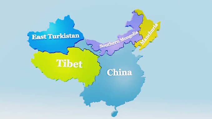 TibetPeople's tweet photo. @Corrine250618 Use this real #ChinaMap #realmapofChina https://t.co/upvCJHkik5