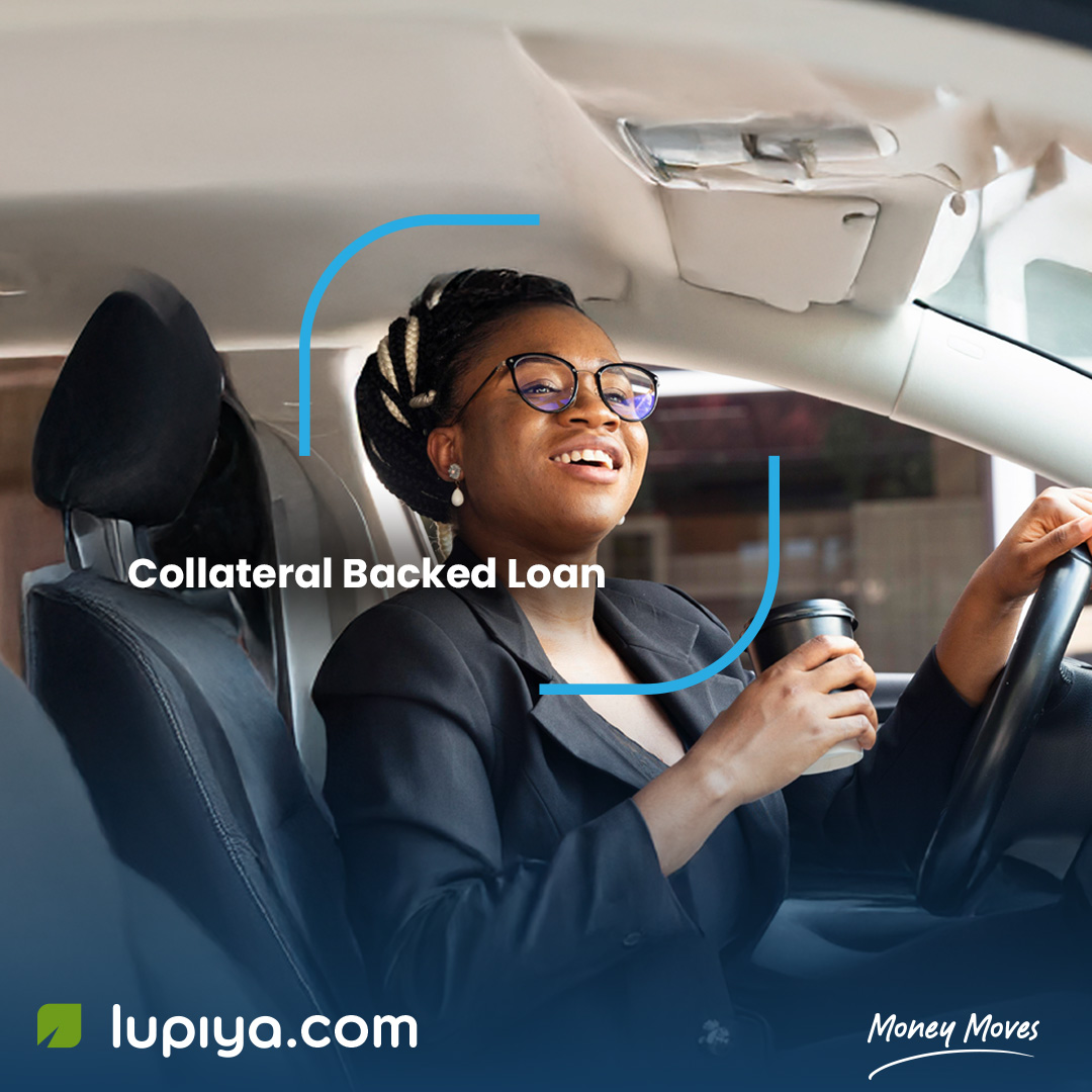 Collateral Backed Loan
 
Unlock extra cash using your assets with Lupiya’s Collateral Backed Loan. 
 
Get started online at bit.ly/43eWFUj