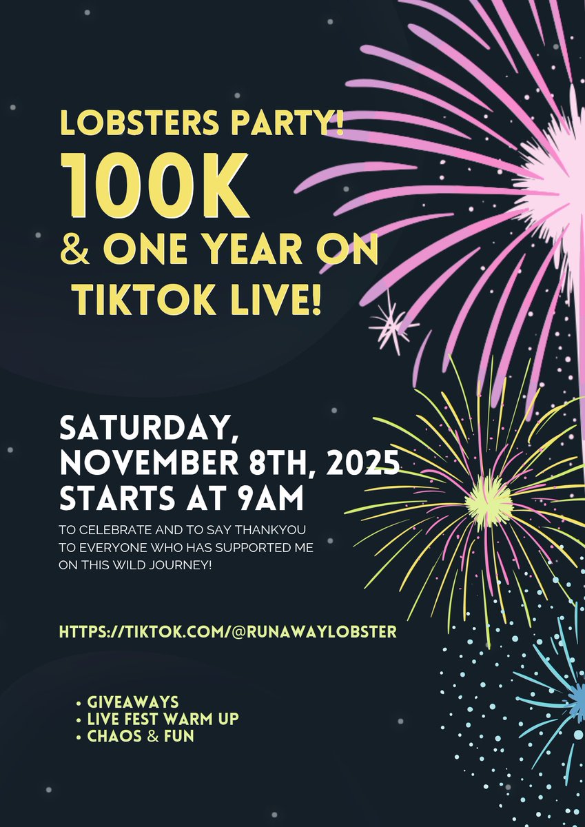 See you Saturday! 🎉