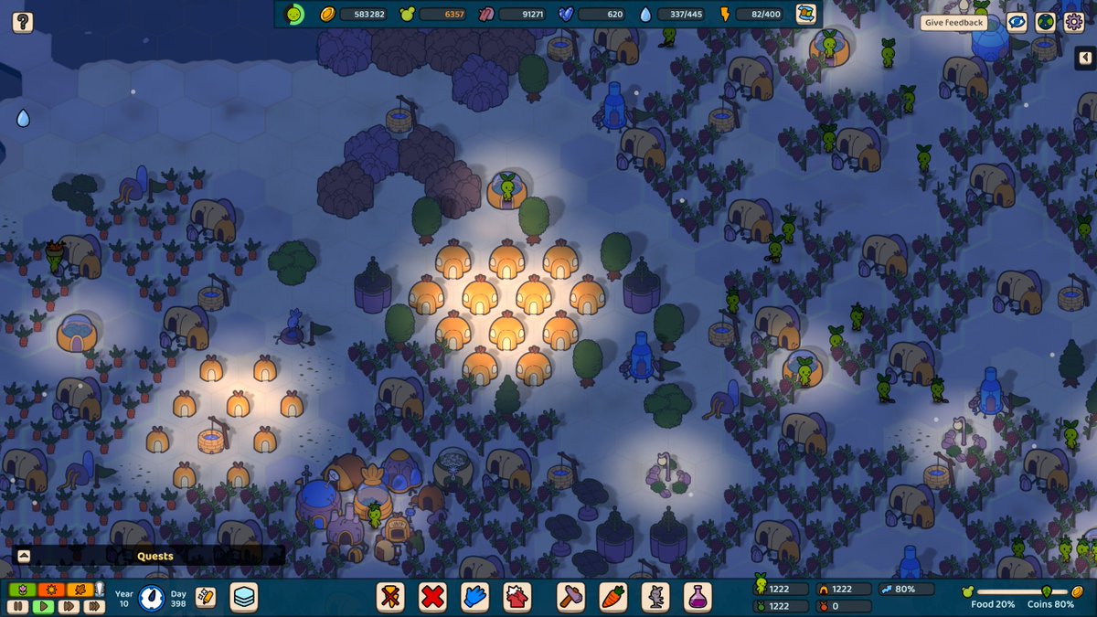 GreenAgainGame's tweet image. Hey #PitchYaGame! 

Meet Green Again! A laid-back colony builder where you help the Sproutlings, our adorable plant people, to restore nature on a barren wasteland!

If you want to unwind with some relaxing settlement building and management, this is the game for you!

#indiegame