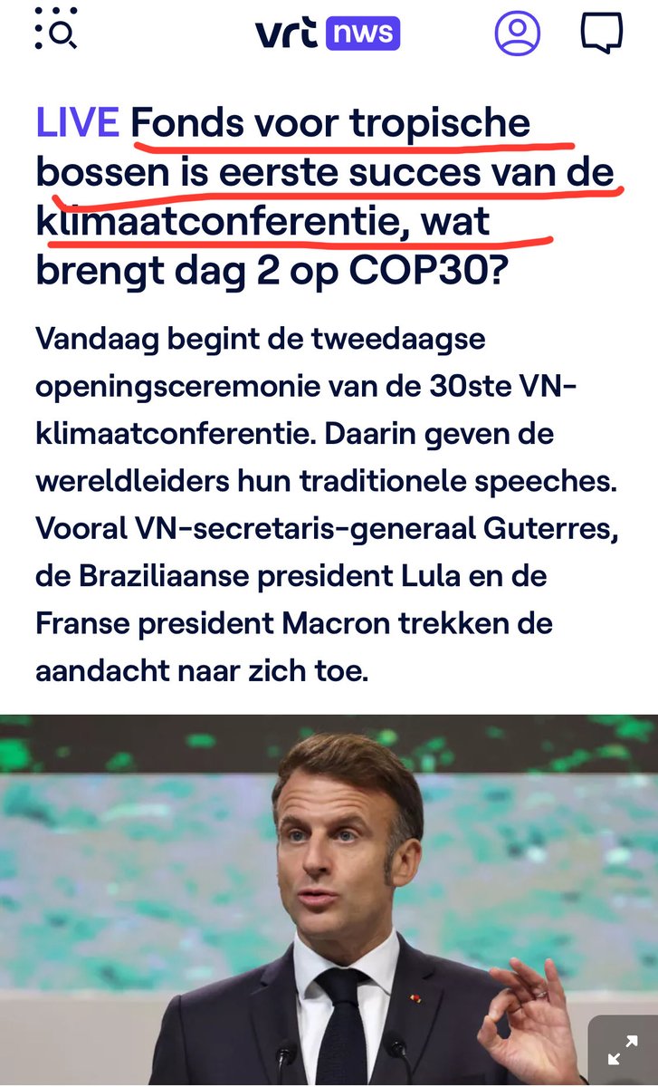 VincentVandep8's tweet image. Oké dus…
Eerst een viervaksbaan van dertien kilometer dwars door het Amazonewoud aanleggen -zodat ‘wereldleiders’ en hun gevolg van duizenden ambtenaren (die niet per fiets zijn afgezakt) ‘vlot toegang hebben tot de klimaatconferentie’.

Daar, in die pas aangelegde open wond in…