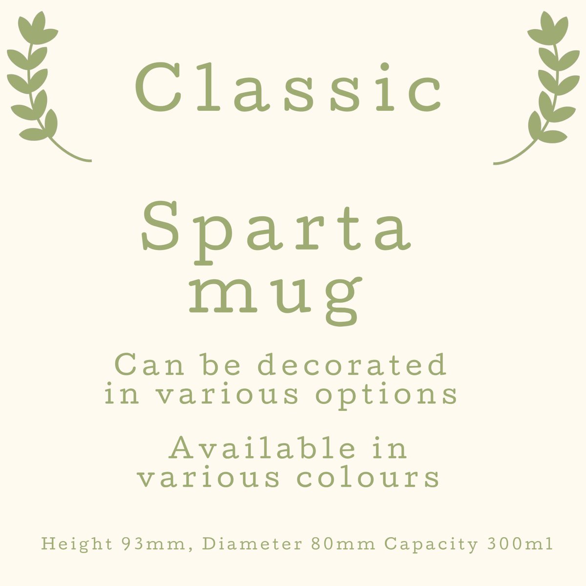 DesignsCeramic's tweet image. The Sparta Mug is a forever classic shape, not only is it very popular its also versatile, from been used for Direct screen printing, Dye Sub, Pantone Matched and Transfer printed. Give us a call to join the classic club and give the Sparta mug a try.