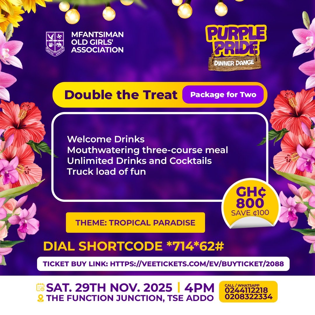 *Double the Treat, Double the Fun!* 

Ladies, why come *solo* to the Purple Pride Dinner Dance when you can share the experience with *your +1*? 

Come along with your beau, hubby, best friend or MOGA sister and enjoy: