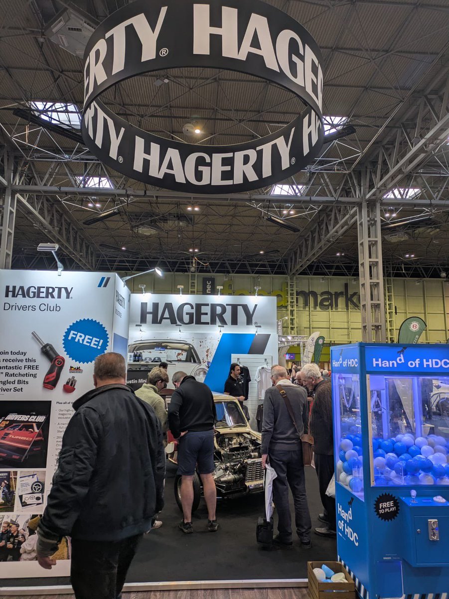 HagertyUK's tweet photo. Crowds, classics & competitions! ๐ฎ
Hall 1, Stand 1-560 is the place to be โ stop by & play The Hand of HDC for free!
#HagertyFun #NECClassic #CarCommunity #TheHandofHDC https://t.co/WYDjSMq0tJ