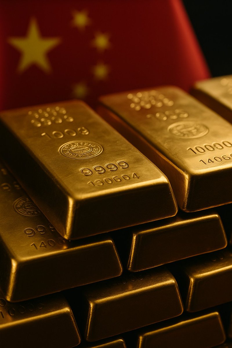 Criptowallst's tweet image. China acumula oro por 12° mes consecutivo.

El Banco Popular de China (PBOC) elevó sus reservas a 74.09 millones de onzas, valoradas en $297.2 mil millones, consolidando su posición como uno de los mayores compradores globales.

📈 Movimiento estratégico en medio de:
• Creciente…