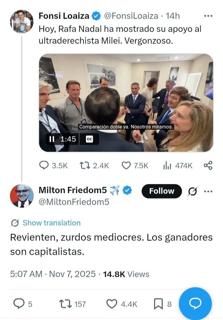 Los libertarios se ríen de los comunistas creyendo que, ahora sí, han hallado la fórmula mágica. En realidad, son lo mismo que fueron los comunistas en los 60: una fantasía sectaria que se desvanecerá sin cumplir sus promesas, tras engañar y destruír a muchos.