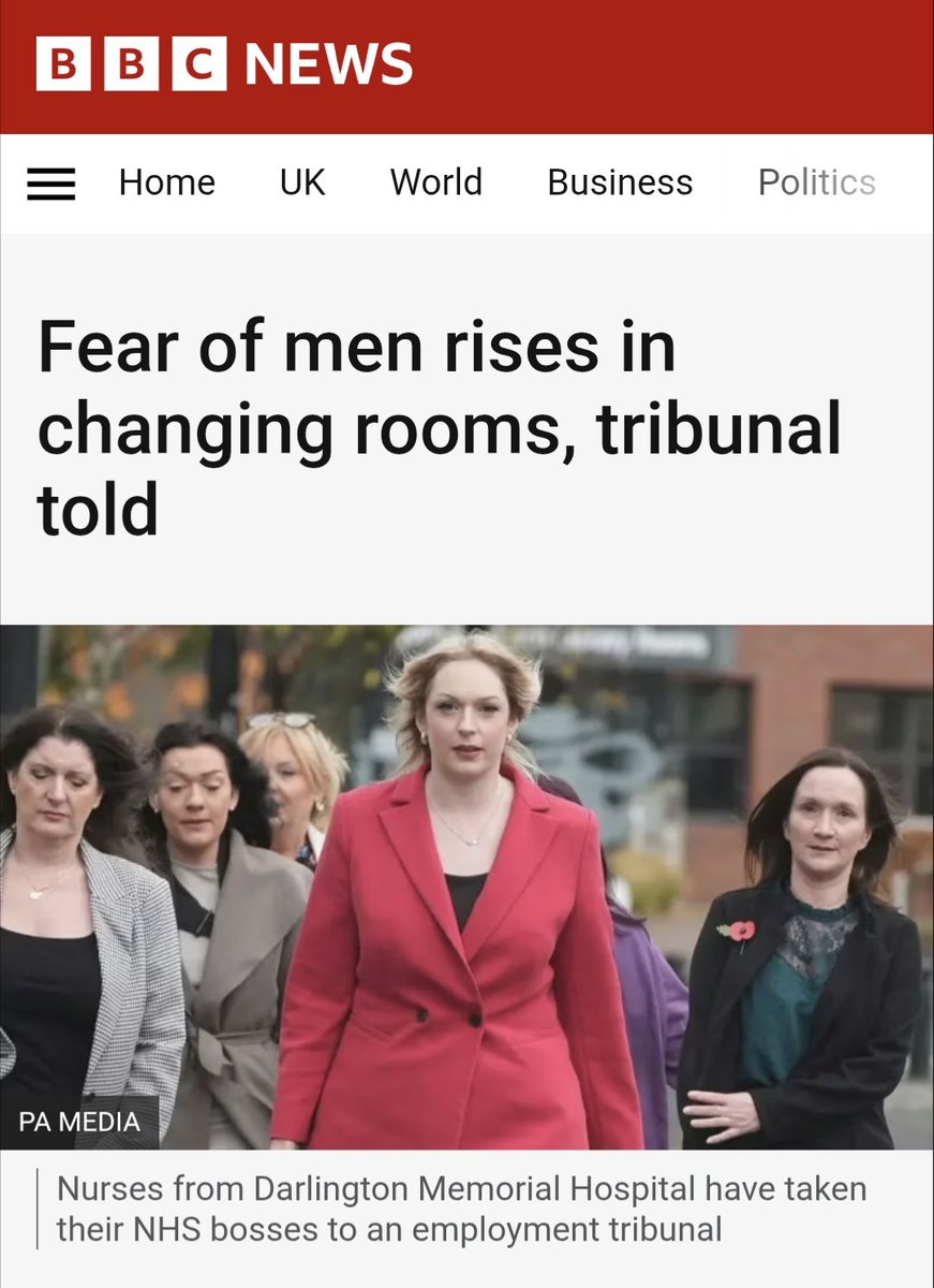 DarlingtonUnion's tweet photo. 'Women's "rational" fear of violence from men is likely heightened in changing rooms, an employment tribunal sparked by a trans woman using a female-only hospital space has heard'...

See more on the expert evidence submitted today by Professor Jo Phoenix at Newcastle Employment Tribunal...

https://t.co/sn61Tx4K8S