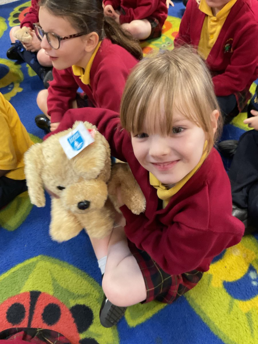 Such a pleasure to meet Marie &amp; Rupert this morning! We have learnt all about Guide Dogs and why they are so important. Thankyou to our amazing Year 1 families for donating so generously to sponsor a Guide Dog for someone in need! 🦮 <a href="/StJamesChorley/">Chorley St James</a>