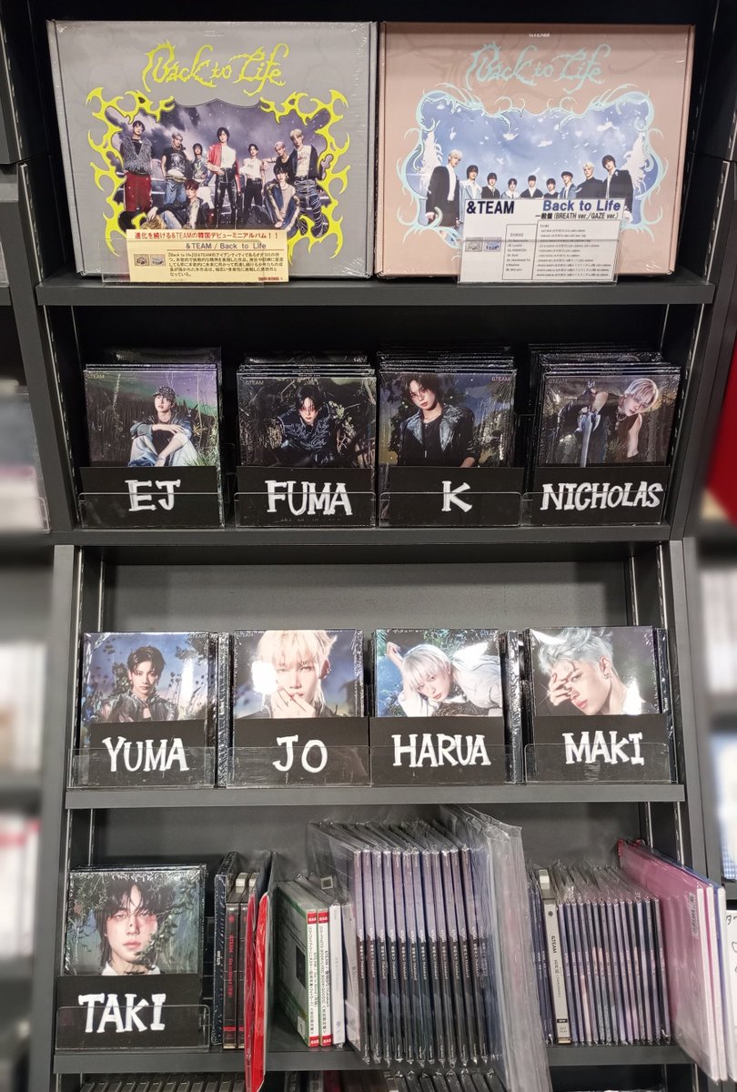 ＆TEAM】 KR 1st Mini Album 『Back to Life』本日再入荷しました