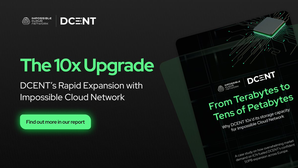 ICN_Protocol's tweet image. The data tsunami is real. 
Here is how one forward-thinking partner responded. 

We&apos;re proud to showcase how @Dcent_Web3 made a strategic move to scale its business by becoming a core provider for our network.

Download the full story: 
icn.global/reports/de-ris…