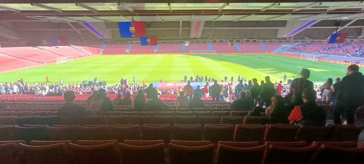 Avui molta emoció anant al Camp Nou amb el meu gran amic Jordi. És una passada. <a href="/FCBarcelona_cat/">FC Barcelona</a>