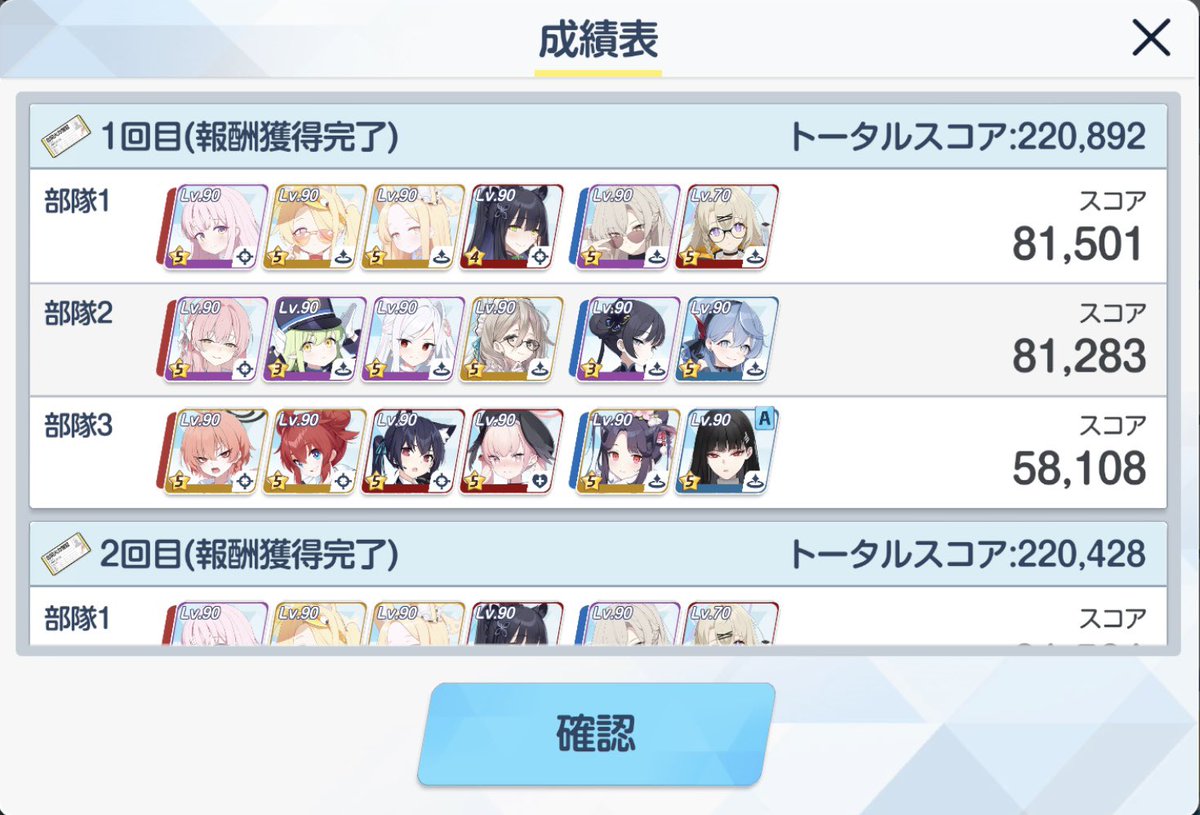 こんばんわ☪︎🌙🌕

今日は二十四節気の「立冬」ですね。

いよいよ冬が始まる時が参りました:;((•﹏•๑)));:

深淵は全てフルオで２凸だったのでカンストです😊

火力講習は新しくフレンドさんが出来てリオちゃん助っ人して貰えたんだけど、フェーズ３でしちゃって、意味なかったです😢