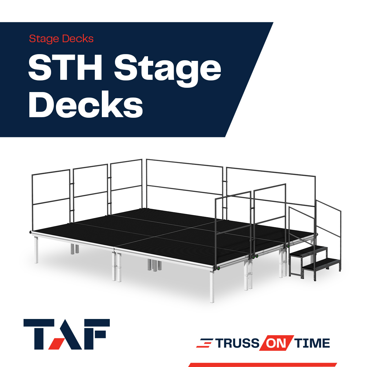 Built to Perform.

Our TÜV-certified STH Stage Decks deliver strength, safety &amp; flexibility for any setup — from stages to catwalks.

👉 taf-usa.com/stages

#TAF #StageDecks #EventProduction #StageDesign