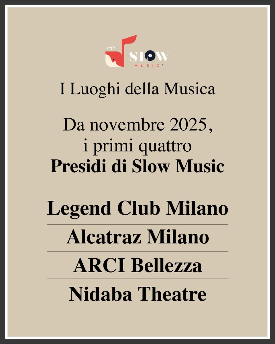 WeAreSlowMusic's tweet photo. Stanno arrivando i primi quattro Presidi di Slow Music: faranno parte del nostro progetto "I Luoghi della Musica". https://t.co/1aZC98lg71