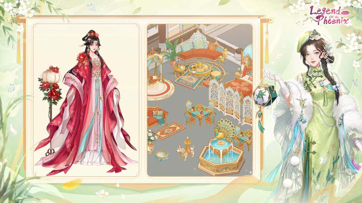 LOTPGAME's tweet photo. 🎪 [Limited-Time Event] Curio Market 🎪

🎆 The market lights are up and ready to shine! ✨
“Ah, there you are~” Yin Zi makes her lively entrance! 💃
🎶 The sound of strings, fireworks, and cheerful chatter fills the air — the Curio Market is about to open its doors!
Yin Zi has prepared plenty of surprises 🎁 for all Ladies — come discover them tomorrow!

⏳ Event Period: Nov 9 – Nov 17

🛍️ Discount Offers
🌸 Visit the Market
1️⃣ During the event, all outfits and items in the marketplace are available at greatly reduced prices! 🎀
2️⃣ Ladies can use Vouchers to offset part of the Ingot cost when purchasing outfits or items 💰
(1) 1 Voucher = 10 Ingots
(2) Each outfit or item has a limit on how many Vouchers can be used
(3) If you trigger a Discount Store on the map, any items previously purchased using Vouchers will have the same amount of Vouchers refunded (final settlement only).
3️⃣ Outfits and items in the Rare Shop can be exchanged using Rare Coins obtained via [Shop Specials].

🎉 Special Discount
Yin Zi is once again bringing back the [Special Discount] event this year!
Spend Ingots to reach specific tiers and unlock instant rebates 💵
You can also earn ranking rewards based on total Ingots spent! 🏆
Note: Ingots spent on Balls do not count toward rebate rules.

🕹️ Event Gameplay
The Curio Market features three main modes:
🎲 Market Adventure, 🎯 Lucky Treasure, and 🎁 Fortune Box.
🎲 Market Adventure
Use Game Tickets to roll the dice and move forward 🎲
Use Gold Game Tickets to choose your desired number of steps 🔢
Different tiles trigger different events when landed on.
During the event, Ladies can obtain Game Tickets and Gold Game Tickets by completing [Tour Quests].

🎯 Lucky Treasure
Enter Lucky Treasure mode and tap [Get Balls] to obtain Balls by completing missions or spending Ingots.
Missions reset daily at midnight — don’t forget to claim yours in time! ⏳
Each play consumes one Ball; rewards depend on the Ball’s color and where it lands.
Balls can even change color on impact 🔮, granting different reward multipliers!
Unused Balls will be cleared after the event, so remember to use them before it ends! ⌛

🎁 Fortune Box
Every six hours, three Fortune Box draws are restored.
Draw chances reset daily at midnight — make sure to use them on time!
Each draw opens three Fortune Boxes, granting rewards based on the Puppet combinations you obtain 🎎
When a new Puppet combination is unlocked for the first time, you can claim its corresponding reward in the Fortune Box Gallery ✨

🎁 Event Rewards
💠 Collection Outfit·Opulent Embrace
💠 Collection Outfit·Silent Nightingale
💠 Limited Outfit·Rosy Grace
💠 Limited Scene·Bird of Paradise Court (Imperial Palace/Scenery)
💠 Mansion Furniture·Sacred Glory

That’s all for this round of the Curio Market! ✨
The grand opening begins tomorrow 🔥
Come explore, shop, and enjoy delightful surprises 🍀
Orange Meow wishes every Lady abundant rewards! 💖