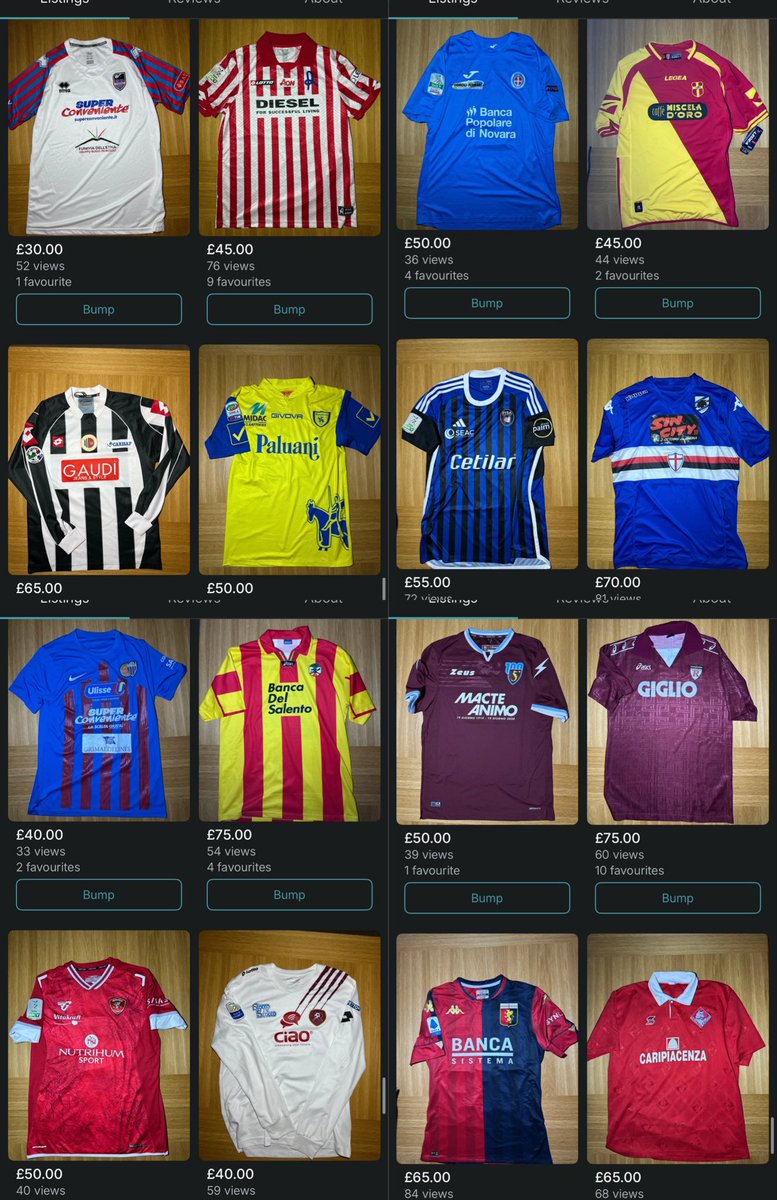 BIG Clear out if anyone wants to take a look ➡️ 🇮🇹 ⚽️ vinted.co.uk/member/1020464…