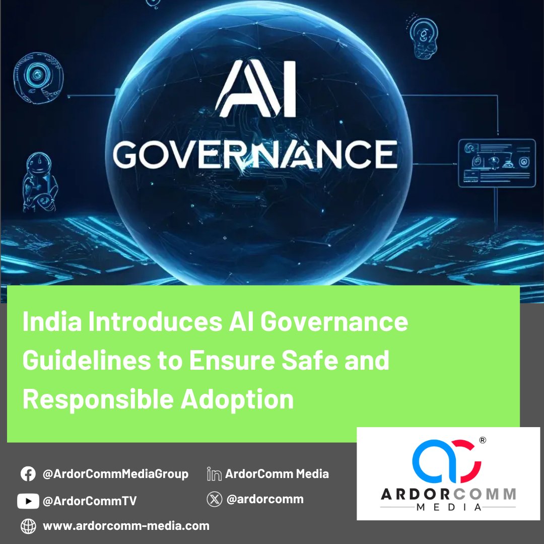 ardorcomm's tweet image. India Introduces AI Governance Guidelines to Ensure Safe and Responsible Adoption

Read More: ardorcomm-media.com/india-introduc…

#ArdorComm #ArdorCommNews #AI #Governance #GovernanceNews #ArtificialIntelligence #News