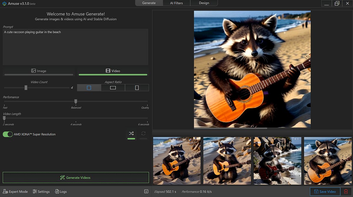 madonomori's tweet image. AI動画生成が超簡単＆「SD 3.0」でNPU画像生成！ AMD製プロセッサー最適化生成ツール「Amuse」／2,048×2,048ドットという高解像度・高ク… forest.watch.impress.co.jp/docs/serial/us… #CopilotPC