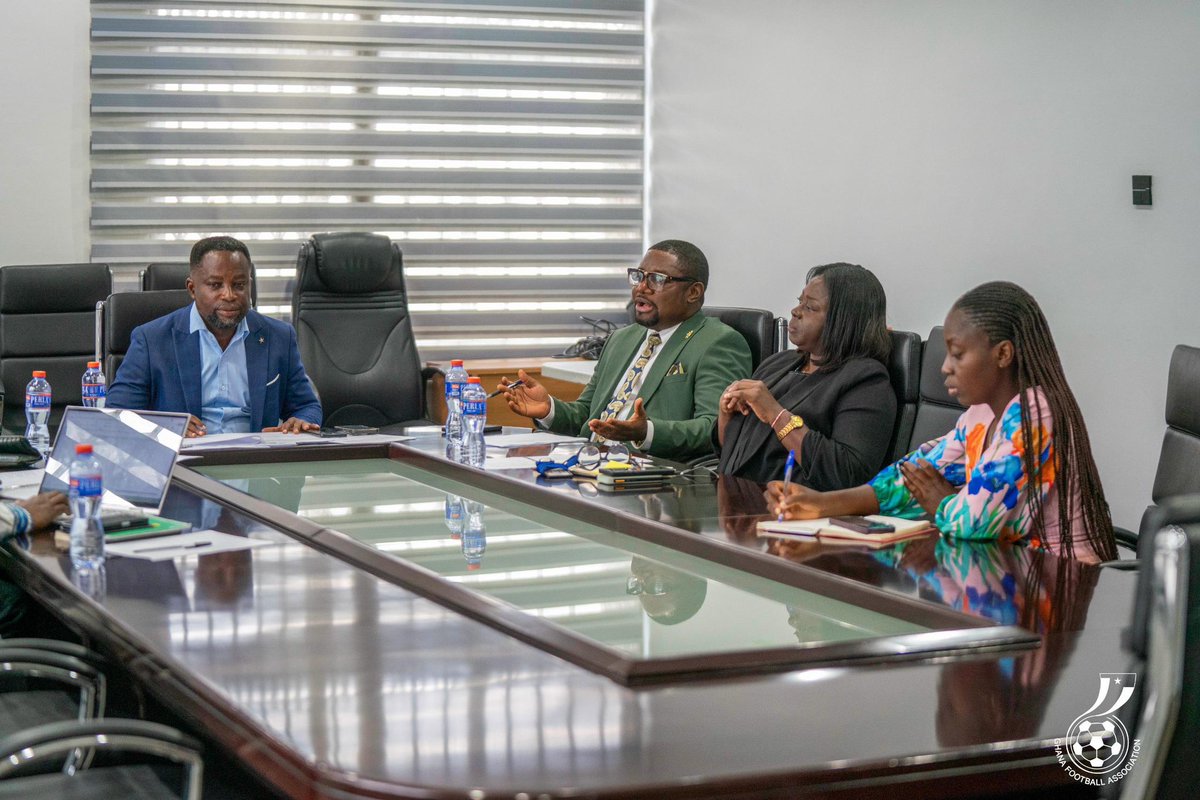 KwesiAgbenyo's tweet photo. Yesterday, the Management Committee of the Black Meteors (Ghana’s U-23 National Team) held its maiden strategic planning meeting at the GFA Headquarters to begin preparations for the 2028 Olympic Games qualifiers. The Olympic Games will be hosted in Los Angeles, USA, from July 14 to 30, 2028.

As Vice Chairman of the Committee, I joined other dedicated members and GFA officials to deliberate on key areas such as technical preparation, sponsorship, logistics, and promotional strategies, all aimed at ensuring Ghana’s successful return to the Olympic stage after 24 years.