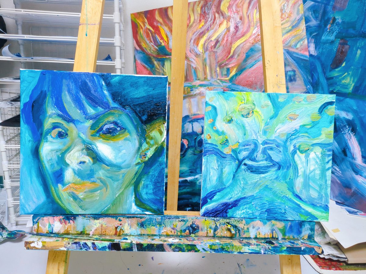 絵画油絵　あおいうに　本人確認済み 絵画油絵 あおいうに 本人確認済み