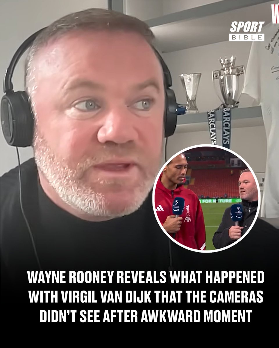 sportbible's tweet image. The footage went viral but Rooney has revealed something that wasn't shown on TV 🤔