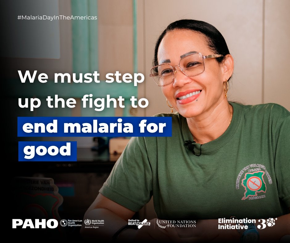 CS4MEglobal's tweet image. Today is #MalariaDayAmericas! 🌎Every step toward eliminating malaria matters.

With strong political commitment, unwavering funding, inclusive health systems, reliable data, and active community engagement🙋, we can end malaria for good.

#EndMalaria
#ZeroMalariaStartswithMe