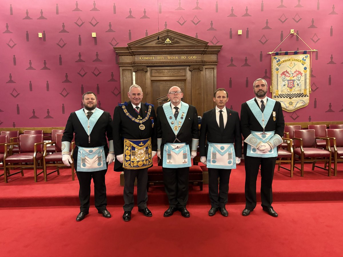 An enjoyable evening at Palladian Lodge 120 last night for a PM’s 3° ceremony, where I was delighted to meet and welcome their newest MM into <a href="/PGLHerefords/">Herefordshire Freemasons</a>