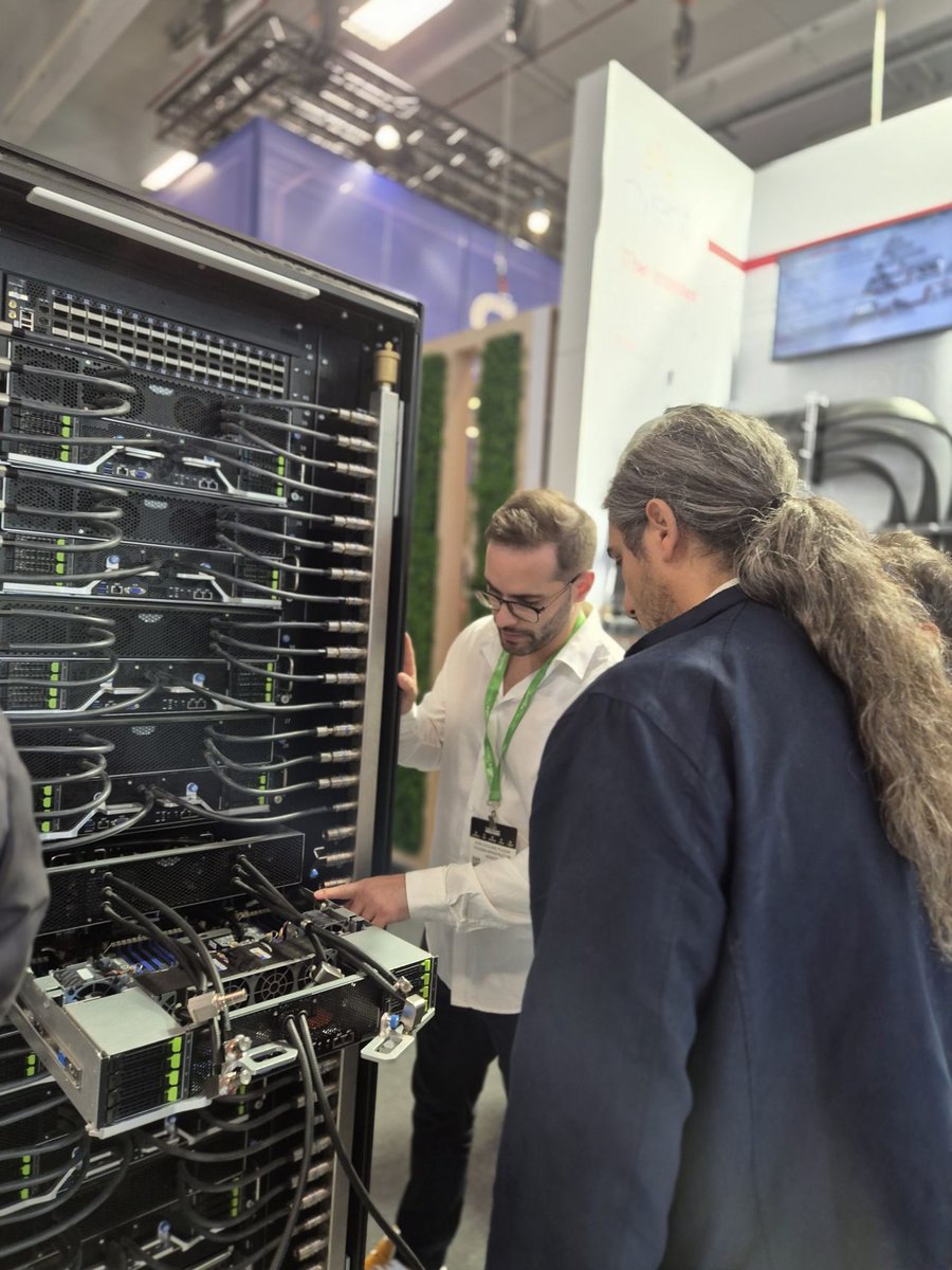 GigaComputing's tweet image. 🎉 Data Centre World Paris comes to an end!
Thank you for being part of this inspiring event — witnessing how Giga Computing and @nvidia architecture are powering the next generation of data centers.

On display:
🔹 GIGAPOD (G4L4-SD3 + NVIDIA HGX B300 GPUs) — a DLC rack-level AI…