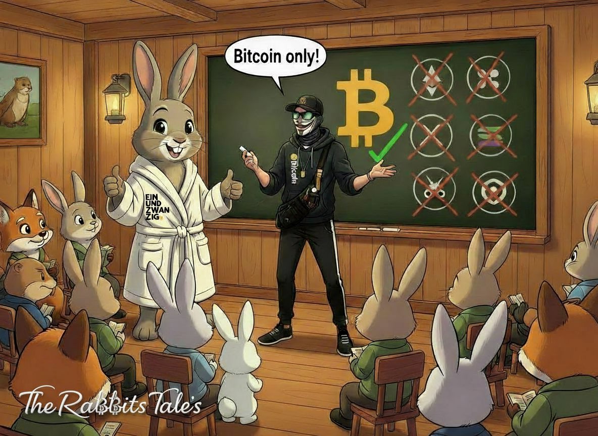 “Even if it’s obvious - education still matters. 🧠🧘🏼‍♂️ #BitcoinOnly” 

#TheRabbitsTales