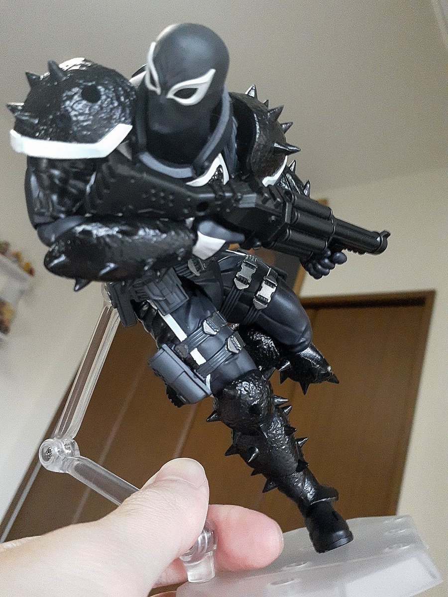 VolterGraceful's tweet image. リボルテック アメイジング・ヤマグチ
【  Agent Venom / Flash Thompson  】

目のパーツが硬すぎて外れないから交換パーツで遊べない;;
誰か簡単に外す方法教えてください🙏

#AgentVenom #FlashThompson #Venom #Revoltech #AmazingYamaguchi #Kaiyodo