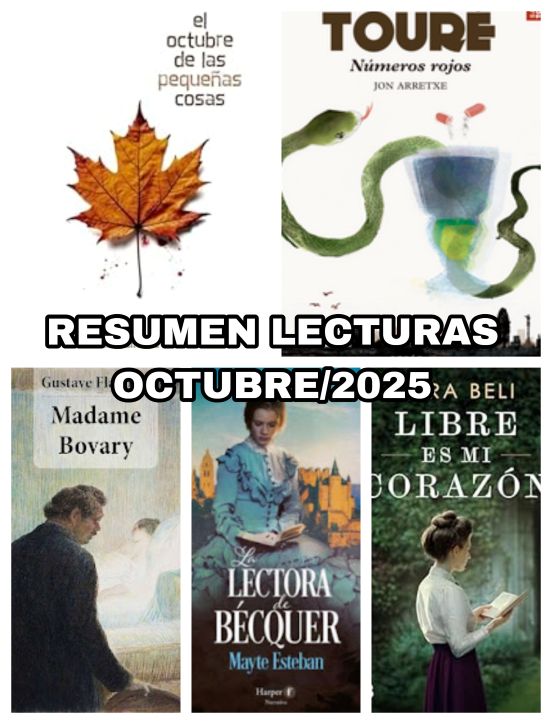 Resumen lecturas octubre/2025, acortar.link/4HFHYf. Fernando Sánchez-Ballesteros Gil. <a href="/ArretxeJon/">jon arretxe</a>, <a href="/ereinargi/">Erein argitaletxea</a>. Madame Bovary. <a href="/MayteEstebn/">Mayte Esteban</a>, <a href="/alarabeli/">Lara Beli</a>.