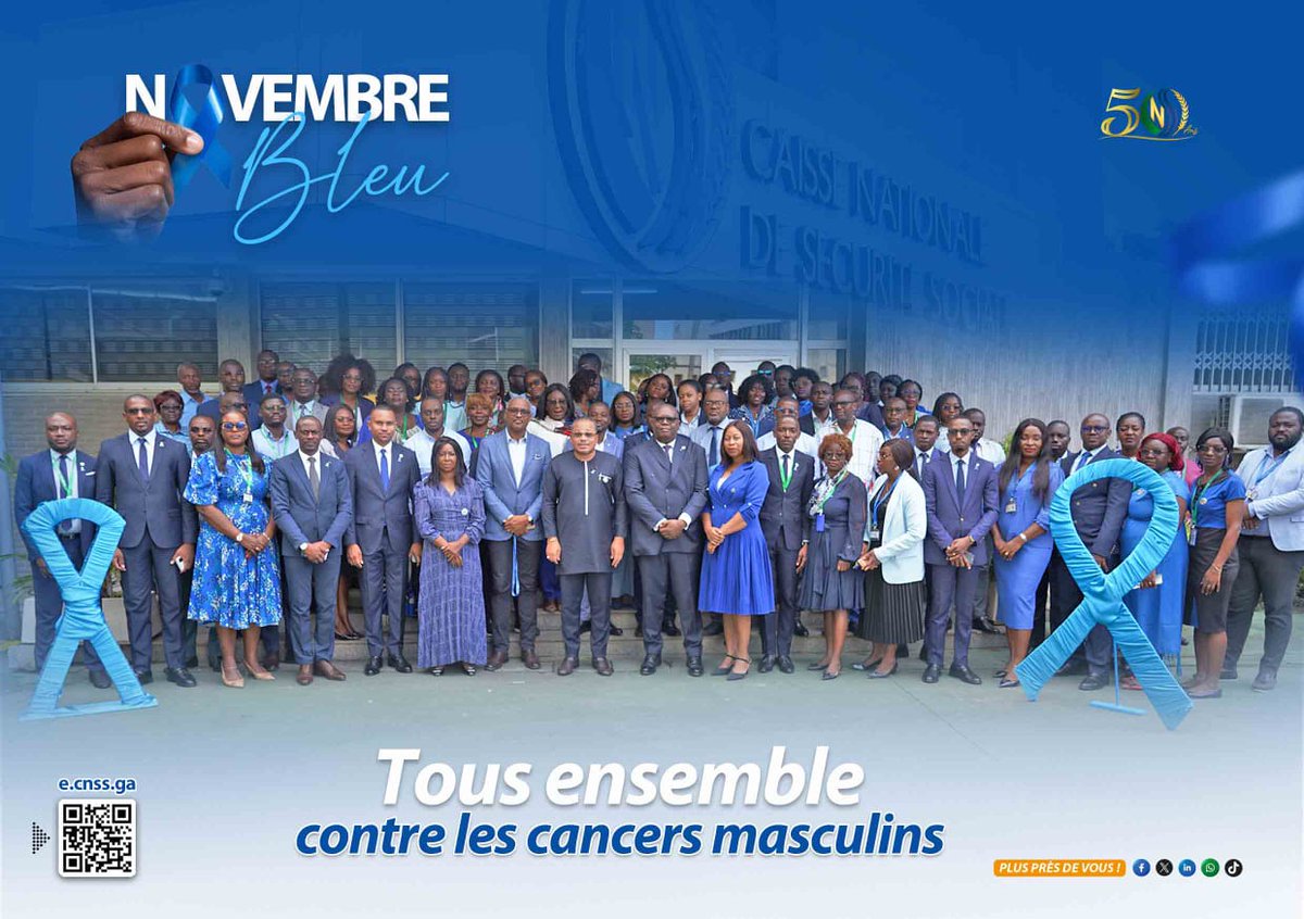 CnssGeneral's tweet image. 🔵Novembre Bleu
CNSS - Tous ensemble contre les cancers masculins♂️
#novembrebleu #touscontrelescancersmasculins #cnssgabon Ministère des Affaires Sociales et de l&apos;Inclusion